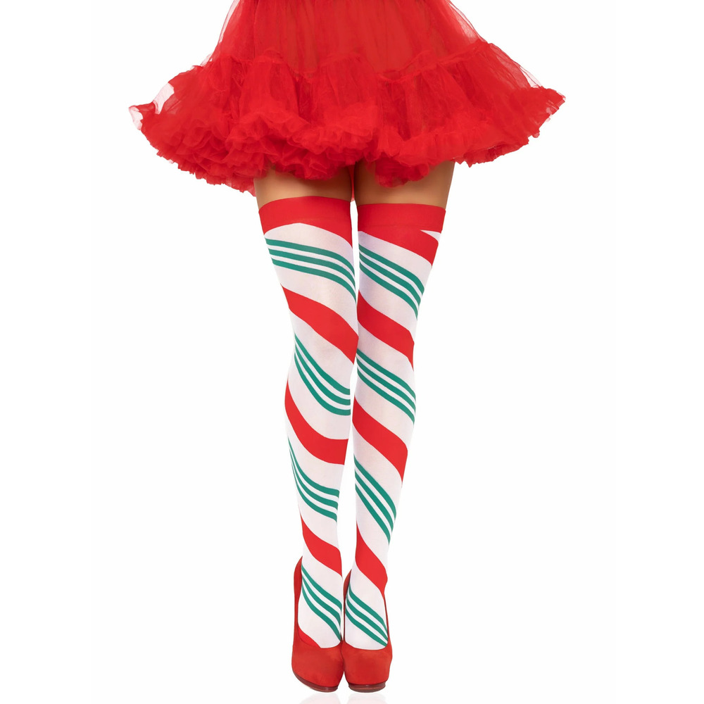 Leg Avenue - Holiday Ribbon Thigh High - Red